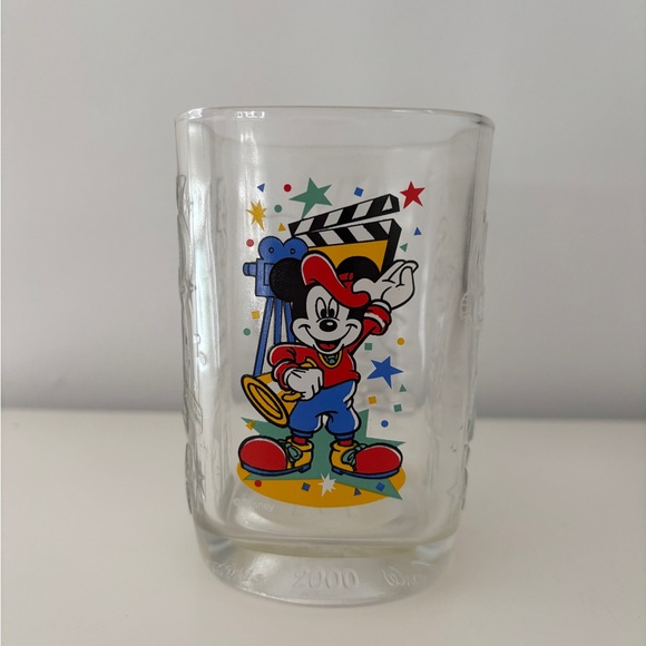 Mickey Mouse Mc Donald Y2K 2000 Glass - Picture 1 of 7